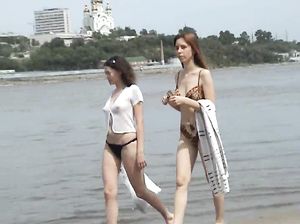 Порно Лесби Дикий Пляж
